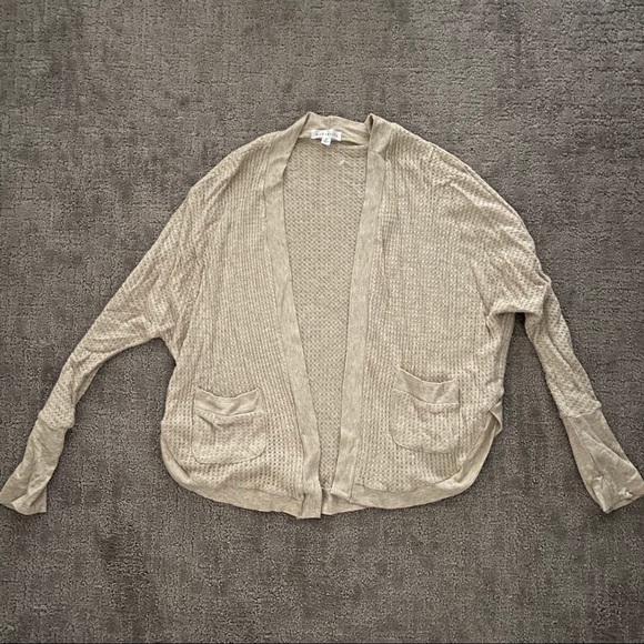 282 lush  waffle knit cardigan - Picture 3 of 4